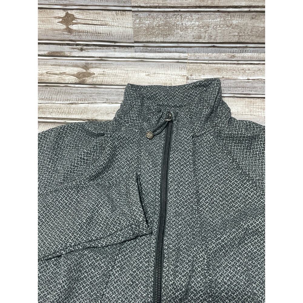 Athleta Wonens Full Zip Sweater Black Gray Size XS See Pics for Measurements